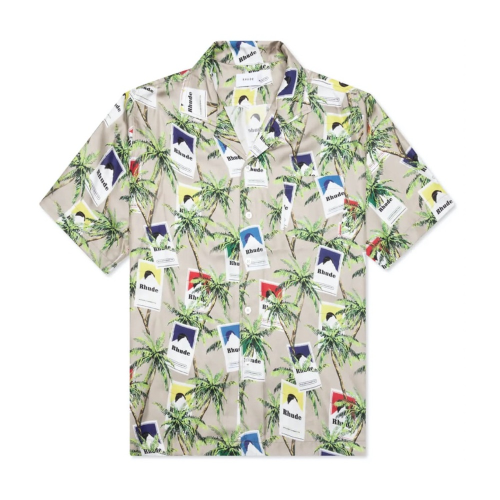 RHUDE Cigarette-Print Button Up Shirt